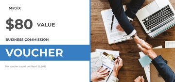 Free Business Commission Voucher Template to Edit Online