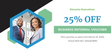 Free Business Referral Voucher Template to Edit Online