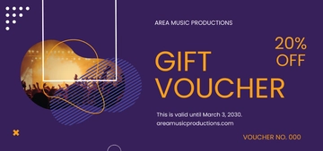 Free Event Promotion Voucher Template to Edit Online