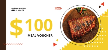 Free Sample Food Voucher Template to Edit Online