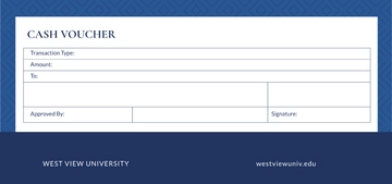 Free School Cash Voucher Template to Edit Online