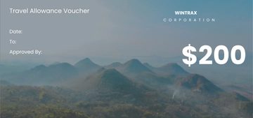 Free Travel Allowance Business Voucher Template to Edit Online