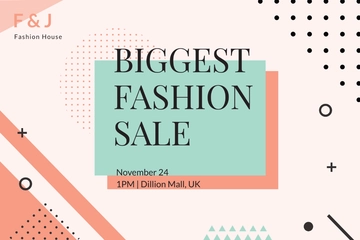 Free Fashion Sale Postcard Template to Edit Online