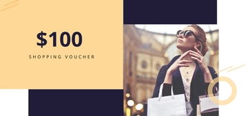Free $100 Shopping Voucher Template to Edit Online Free $100 Shopping Voucher Template to Edit Online