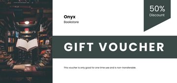 Free Bookstore Promotion Voucher Template to Edit Online