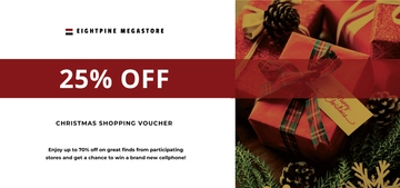 Free Christmas Shopping Voucher Template to Edit Online
