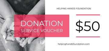 Free Donation Service Voucher Template to Edit Online