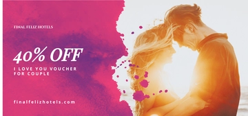 Free I love you Voucher Template to Edit Online
