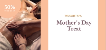 Free Mothers Day Spa Voucher Template to Edit Online