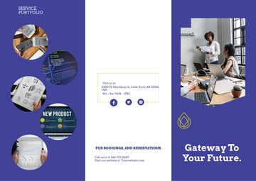 Free Die Cut Tri-Fold Brochure Template to Edit Online
