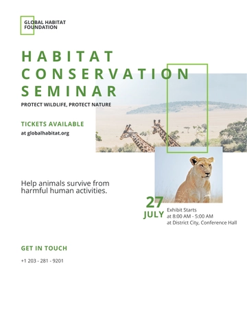 Free Conservation Flyer Template to Edit Online