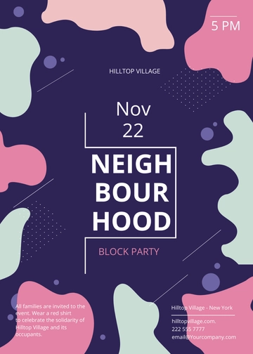 Free Neighbourhood Block Party Flyer Template to Edit Online Free Neighbourhood Block Party Flyer Template to Edit Online