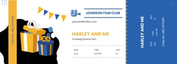 Free Birthday Movie Ticket Template to Edit Online