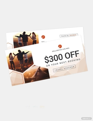 Airline Travel Voucher Template