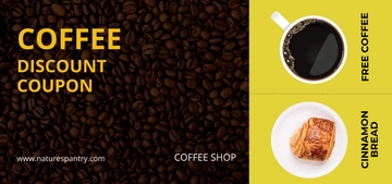 Free Coffee Discount Coupon template to Edit Online