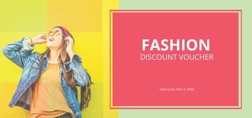 Free Fashion Discount Coupon Template to Edit Online
