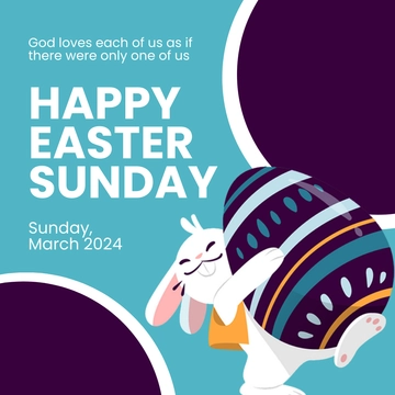 Free Linkedin Easter Sunday Template to Edit Online