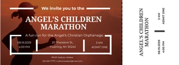 Free Admit One Invitation Ticket Template to Edit Online