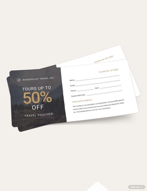 Blank Travel Voucher Template