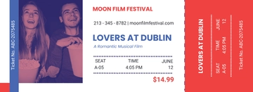 Free Date Night Movie Ticket Template to Edit Online