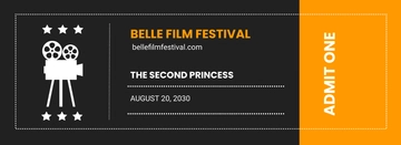 Free Movie Night Ticket Template to Edit Online