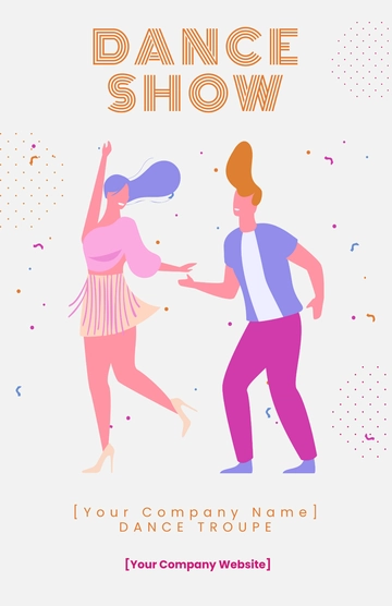 Free Dance poster template to Edit Online