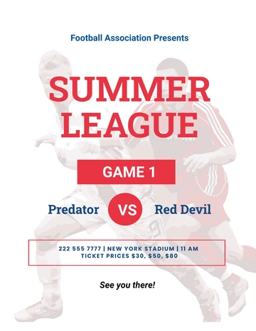 Free Football Flyer Template to Edit Online