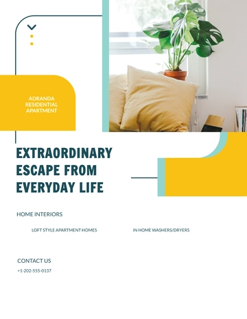 Free Residential Apartment Flyer Template to Edit Online