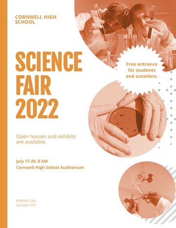 Free Science Flyer Template to Edit Online