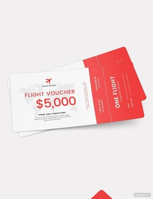 Flight Ticket Voucher Template