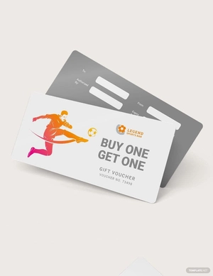 Football Gift Voucher Template