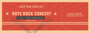 Free Retro Event Ticket Template to Edit Online