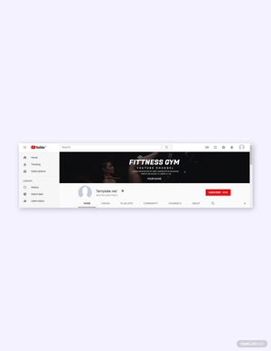 Gym YouTube Cover Template