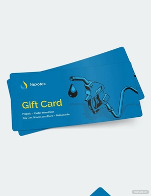 Fuel Card Gift Voucher Template