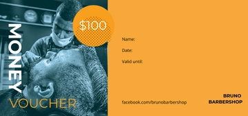 Free $100 Money Voucher Template to Edit Online