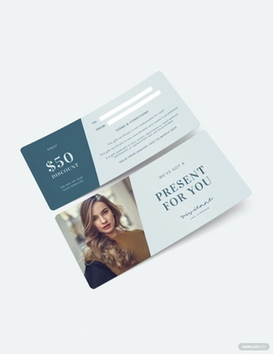 Hair Gift Voucher Template