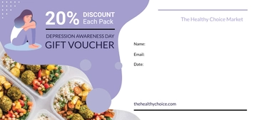 Free Depression Food Voucher Template to Edit Online