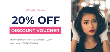 Free Discount Salon Voucher Template to Edit Online