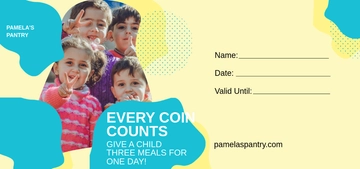 Free Donation Money Request Voucher Template to Edit Online