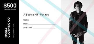 Free Gift Money Voucher Template to Edit Online