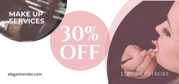 Free Beauty & Makeup Artist Voucher Template to Edit Online