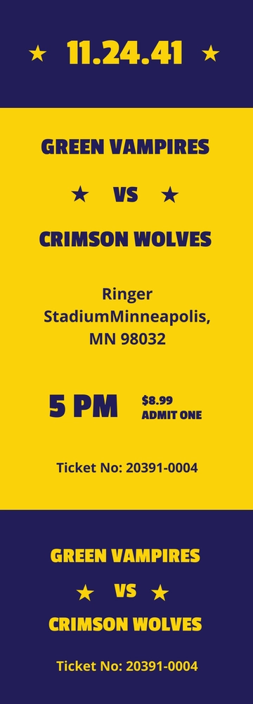 Free Save The Date Baseball Ticket Template to Edit Online