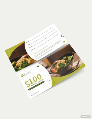 Lunch Food Voucher Template