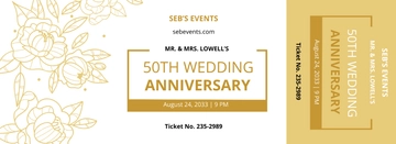 Free Golden VIP Ticket Template to Edit Online