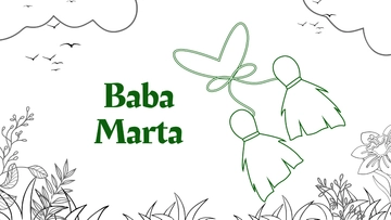 Free Baba Marta Drawing Background Template to Edit Online