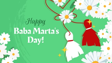Free Baba Marta Day Background Template to Edit Online