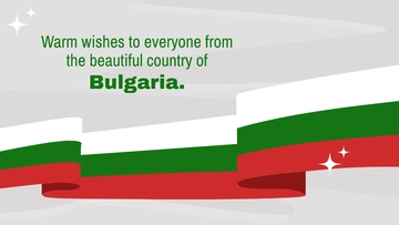 Free Bulgaria Liberation Day Wishes Background Template to Edit Online