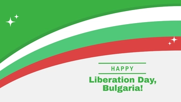 Free Happy Bulgaria Liberation Day Background Template to Edit Online