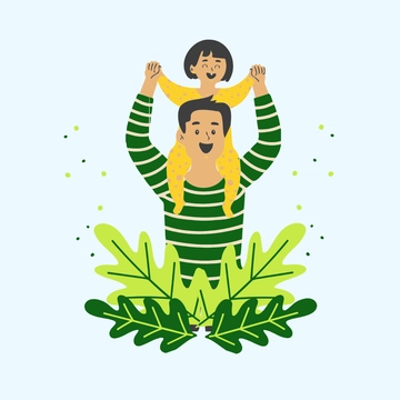 Free Father's Day Clipart Template to Edit Online