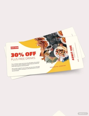 Printable Ticket Voucher Template